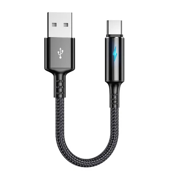 FONKEN Mini USB ج كابل 0.25 m كابل بيانات Samsung A5 S8 S9 بالإضافة إلى xiaomi سريع شحن بنك الطاقة قصيرة Micro USB كابلات الهاتف ، 