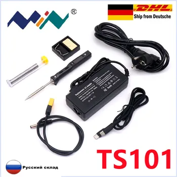 الأصلي TS101 65W الرقمية المصغرة لحام الحديد الكهربائية LCD برمجة عرض قابل للتعديل درجة الحرارة الرقمية لحام محطة