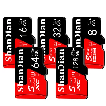 القدرة الحقيقية SD/TF الذاكرة Cad الأحمر بطاقة ذاكرة فلاش مجانية حامل بطاقة SD 64GB/32GB/16GB رصد وتسجيل الفيديو بطاقات