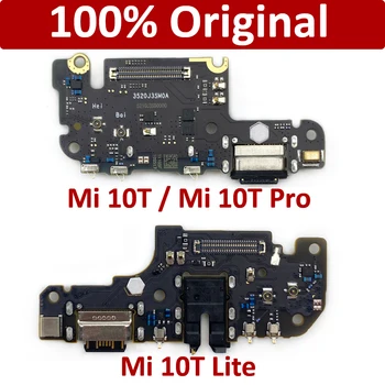100 ٪ الأصلي USB شاحن قفص الاتهام مأخذ التوصيل موصل مقبس شحن الميناء ميكروفون فليكس Xiaomi Mi 10T Pro / مي 10T لايت