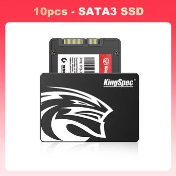 10pcs KingSpec SSD SATA3 128g 256g 512g 1TB 2TB HDD 120 غ 240g 480g SATA3 القرص الصلب الداخلي الحالة الصلبة القرص الصلب لأجهزة الكمبيوتر المحمول