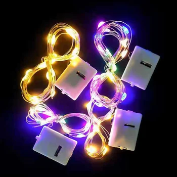 أدى إكليل خرافية ضوء ضوء سلسلة بطارية تعمل بالطاقة ضوء وامض حفل زفاف عيد الميلاد مهرجان هدية مربع مصابيح الديكور