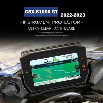 GSXS1000 GT الاكسسوارات دراجة نارية الصفر العنقودية الشاشة سوزوكي GSX-S1000GT GSXS1000GT 2022-2023 صك فيلم Anti Glare