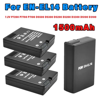 1500mAh EN-EL14 AR EL14 ليثيوم أيون بطارية الكاميرا LED USB شاحن D3100 نيكون D3200 D3300 القابلة لإعادة الشحن بطارية نيكون 7.2 V