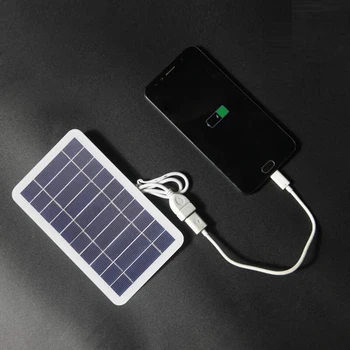 5V قوة عال USB لوحة للطاقة الشمسية في الهواء الطلق للماء رفع التخييم المحمولة الخلايا قوة البنك بطارية الطاقة الشمسية شاحن الهاتف المحمول