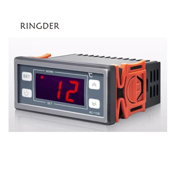 RINGDER RC-112E 230V10A -40~99C بارد الحرارة ON/OFF التبديل التتابع العالمي تحكم في درجة الحرارة الرقمية منظم الحرارة