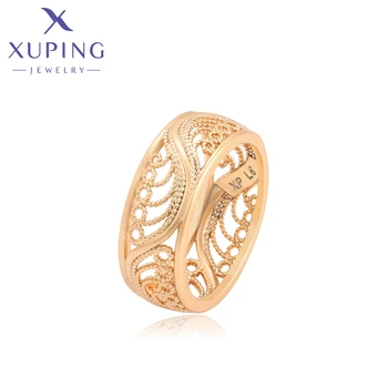 Xuping مجوهرات الأزياء وصول جديد لون الذهب خاتم للنساء الهدايا A00792873