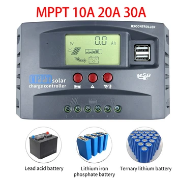 720W 480W 240W 120W MPPT تحكم المسؤول الشمسية 10A 20A 30A الطاقة الشمسية الكهروضوئية Panele Regualtor 12V 24V Lifepo4 Lithim جل البطارية
