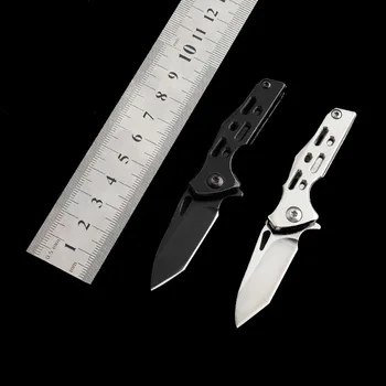 ميني متعددة الوظائف الكلاسيكية في الهواء الطلق للطي سكين سحاب فائدة سكين في الهواء الطلق بقاء الأداة الرئيسية سلسلة قلادة سكين جيب