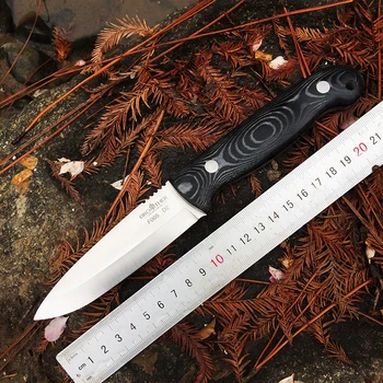 أخي سكين F005 الثابتة شفرة D2 الصلب سكين مستقيم Bushcraft سكين تانغ الكامل الصيد التخييم صلابة عالية Micarta السيطرة
