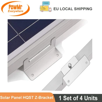 PowMr 1 مجموعة ZJ0218 Z-نوع المجموعة من 4 وحدات باستخدام الطاقة الشمسية لوحة التركيب رفوف أدوات RV قارب قبالة سقف الشبكة