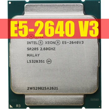 زيون E5 2640 V3 المعالج SR205 2.6 Ghz LGA 2011-3 وحدة المعالجة المركزية X99 DDR4 D4 اللوحة منصة على طقم Intel xeon