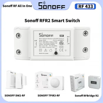 SONOFF RFR2 التبديل الذكية PIR3-RF – 433MHZ الترددات اللاسلكية شرطة التدخل السريع استشعار الحركة RF جسر DW2-RF باب/نافذة الاستشعار عن بعد العمل مع eWelink التطبيق