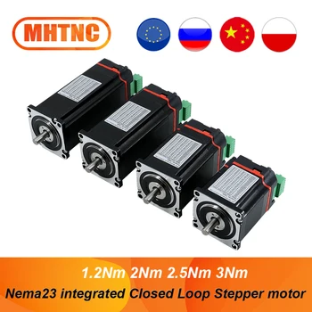 جديد Nema23 حلقة مغلقة السائر 1.2 متر 2Nm 2.5 نيوتن متر 3Nm المحركات المتكاملة الهجين محرك سيرفو نظام رمح 8mm for3d الطباعة