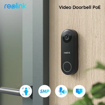 Reolink الفيديو جرس الباب بو الذكية 2K+ السلكية بو الاتصال الداخلي عبر الفيديو مع تتناغم الإنسان الكشف عن اتجاهين الصوت يعمل مع جوجل اليكسا