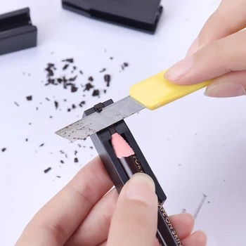 الحاجب قلم رصاص المبرأة Microblading الوشم شحذ نصيحة رقيقة أدوات شبه دائمة الحاجبين ماكياج التعريف أدوات القلم