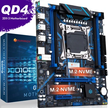 HUANANZHI QD4 X99 اللوحة الأم Intel XEON E5 LGA2011-3 كل سلسلة DDR4 RECC غير ذاكرة ECC NVME USB3.0 SATA