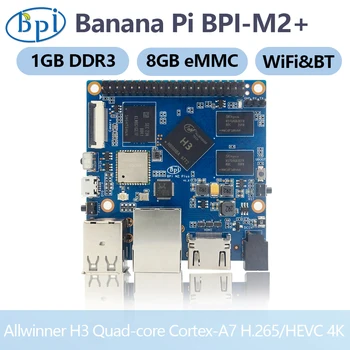 بي الموز BPI-M2+ Allwinner H3 Quad-core 1.2 GHz Cortex-A7 1GB DDR3 8GB eMMC مع واي فاي BT4.0 دعم تشغيل أندرويد 7.0 لينكس أوبونتو