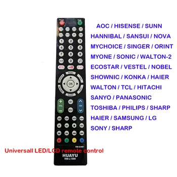RM-L1599 التحكم عن بعد العالمي متوافق استخدام العالمي تلفزيون التحكم عن بعد من أي العلامة التجارية تحتاج إلى تعيين وفقا مانوا