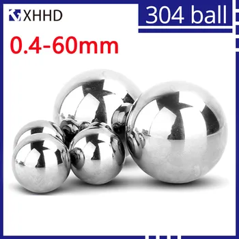 ضياء 0.4 mm-60mm 304 الفولاذ المقاوم للصدأ وإذ تضع الكرة SUS الدقة الصلب الصلبة الصغيرة بيليه مقلاع الرخام مستديرة ناعمة الكرة