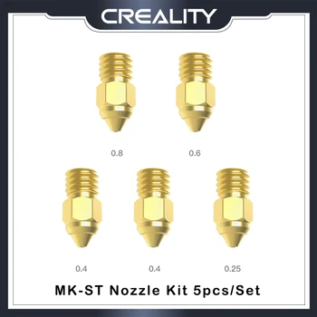 Creality طابعة 3D جزء 5Pcs/مجموعة MK-HF طقم فوهة MK-ST مزيج الحجم الأصلي اندر 3 S1 اندر-3S1 برو Cr-6 SE Ender3 سلسلة