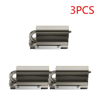 1/2/3PCS SSD المبرد زعانف الألمنيوم SSD برودة المبرد مزدوج الترابط ملحومة مضاد الجاذبية الحرارة أنبوب M. 2 2280 SSD