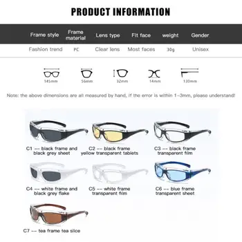 جديد أزياء النظارات الشمسية في الهواء الطلق كامل الإطار ركوب النظارات الإطار المزدوج شخصية النظارات الشمسية الإطار الكامل معدات ركوب الدراجات