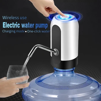 المياه الكهربائية مضخة المياه زجاجة مضخة المياه الكهربائية موزع USB شحن 800mAh التلقائي مضخة محمولة زجاجة اللوازم المنزلية