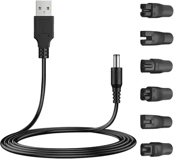 5V USB شاحن سلك استبدال محول متوافق مع أنواع مختلفة من HQ8505 Philips Norelco ماكينة حلاقة الحلاقة الكهربائية ، SURKE