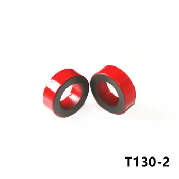 T130-الحديد 2 الفريت حلقي النوى 33*20*11 مم لفائف الحديد مسحوق الأساسية الأحمر الحلقة نفاذية منخفضة