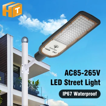 100W 150W 200W LED شارع ضوء AC85-265V في الهواء الطلق مصباح الضوء IP67 للماء Garden Road Street مسار بقعة ضوء