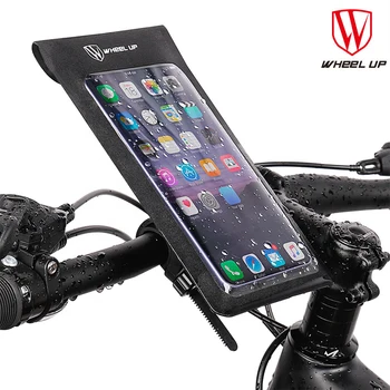 يصل عجلة دراجة المقود قابل للتعديل تخزين الهاتف حامل الدراجة السوبر للماء للهواتف أصغر من 6.7