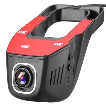 كامل HD 1080P داش كاميرا فيديو مسجل قيادة السيارة DVR كاميرا واي فاي تسجيل دورة الليل زاوية واسعة Dashcam الفيديو المسجل