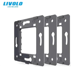 LIVOLO المعادن PlateTo إصلاح مع مفاتيح&مآخذ مناسبة حجم مختلف,الصوتيات منتجات الحديد لوحة 3pcs/Lot