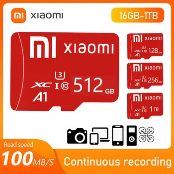 Xiaomi MicroTF بطاقة SD A2 V30 Pro SDXC بطاقة الذاكرة 2TB كاميرا عالية السرعة فلاش SDCard 1TB 512GB توسيع التخزين للحصول على الروبوت