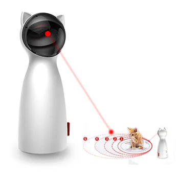 التلقائي القط اللعب التفاعلية الذكية إغاظة الحيوانات الأليفة LED ليزر مضحك وضع يده الحيوانات الأليفة الإلكترونية لجميع القطط Laserlampje كات