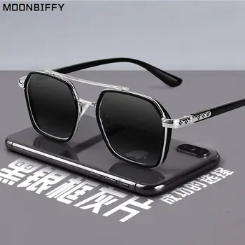 الاستقطاب مربعة معدنية النظارات الشمسية النساء الرجال 2023 المنتجات تتجه قيادة السيارة نظارات مزدوجة شعاع الرياضة Masculino Gafas De Sol