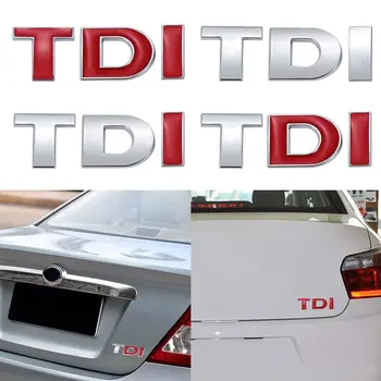 3D سيارة TDI الشعار الخلفي على شارة ملصقا لصائق