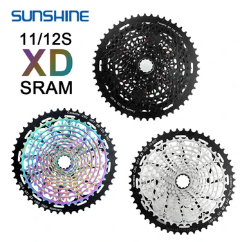أشعة الشمس MTB XD كاسيت 11S/12S خفيفة قوس قزح كاسيت CNC K7 الملونة ULT الدراجة الجبلية XD كاسيت Shimano SRAM XD