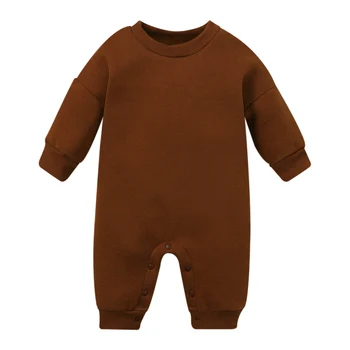 0-24M الأولاد طفل سميكة حللا عارضة طويلة الأكمام رومبير الربيع الخريف حديثي الولادة الأولاد ملابس ملابس