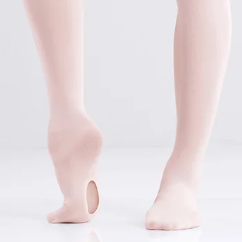 جوارب امرأة الباليه الرقص طماق الباليه الجوارب للتحويل الباليه سلس جوارب طويلة مع فتحة جوارب طويلة ثياب