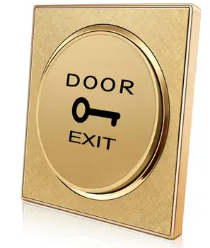10 قطع ذهبية باب الخروج زر الباب الإفراج عن مفتاح التحكم في الوصول