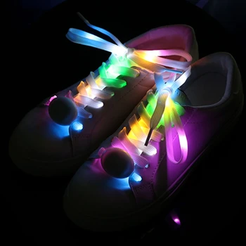 LED تضيء الأربطة الأحذية النايلون الحذاء مع وامض على الطرف تفضل الهيب هوب والرقص وركوب الدراجات والتزحلق على الجليد
