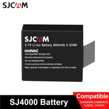 SJCAM SJ4000 البطارية 900 ماه البطارية المزدوجة شاحن SJCAM SJ4000, SJ4000 الهواء ، SJ5000X, SJ5000 واي فاي, M10 عمل الكاميرا