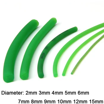 1/2/3/5M الأخضر البولي يوريثين سيور بو جولة حزام محرك Meltable الحبل قطر 2mm في 3mm 4mm 5mm 6mm 7mm 8mm 10mm 12mm 15mm