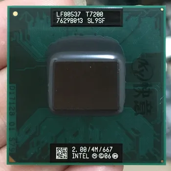 Intel Core 2 Duo T7200 وحدة المعالجة المركزية المحمول المعالج PGA 478 وحدة المعالجة المركزية 100% يعمل بشكل صحيح