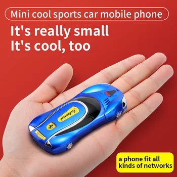 نموذج سيارة ميني الهاتف المحمول F1 V7 دعم الاهتزاز لا ألعاب شبكة 2G GSM الأطفال الطالب جيب الهاتف المحمول