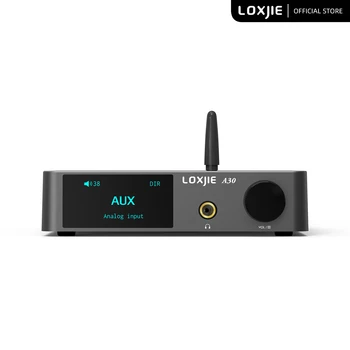 LOXJIE A30 سطح المكتب صوت ستيريو مكبر للصوت السلطة & أمبير سماعة دعم APTX بلوتوث 5.0 وفاق سطيف DAC رقاقة مع جهاز التحكم عن بعد