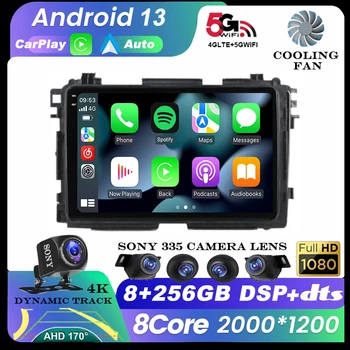 الروبوت 13 السيارات راديو السيارة 2Din GPS Bluetooth الوسائط المتعددة مشغل فيديو هوندا HR-V الهريفي XRV Vezel 2013 - 2019 360 كاميرا Carplay