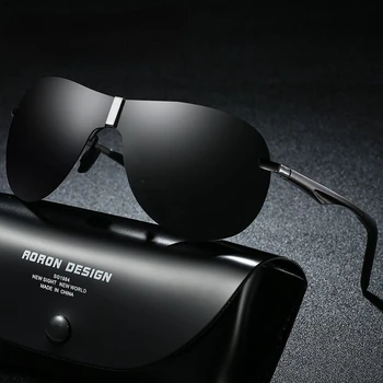 الرجال الاستقطاب UV400 العلامة التجارية ذات جودة عالية تصميم نظارات الشمس الألومنيوم المغنيسيوم النظارات الشمسية الإطار الذكور 2023 الموضة الجديدة